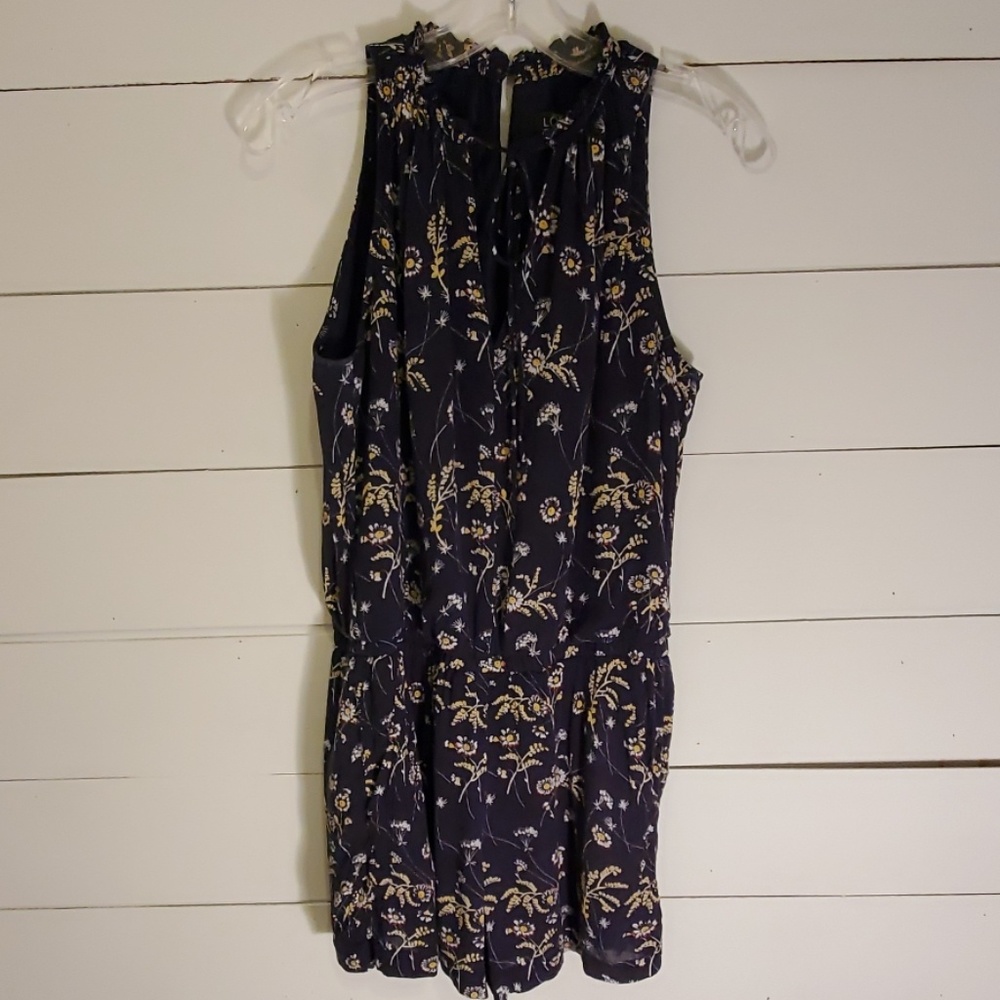 Floral tie romper